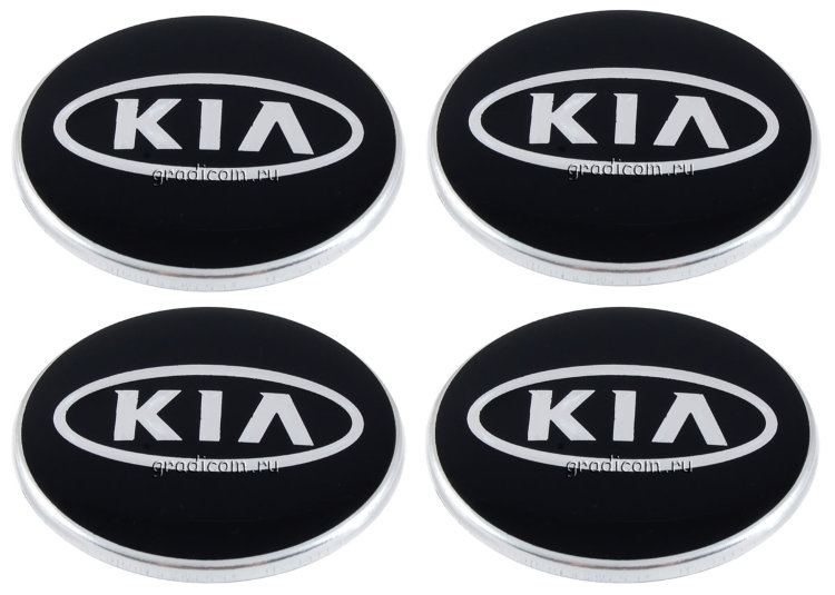 Наклейка на центральное отверстие диска kia