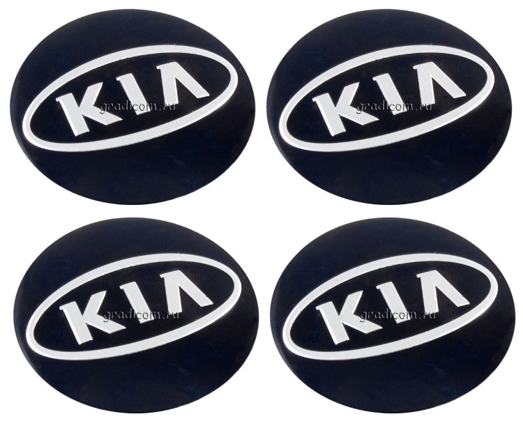 Наклейка на центральное отверстие диска kia
