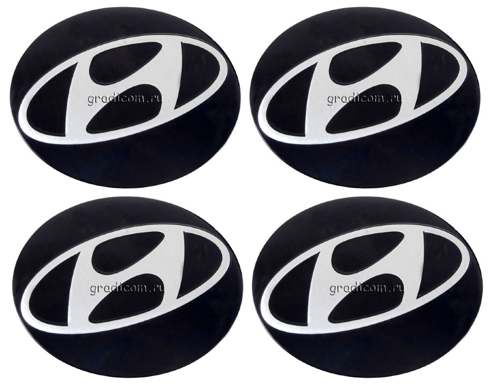 Значок hyundai черный