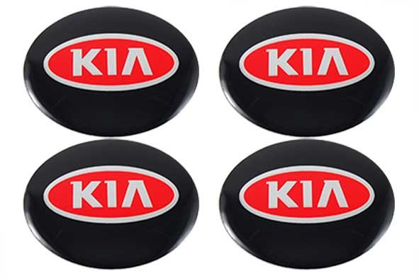 Наклейка на центральное отверстие диска kia